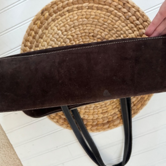 Kate Spade Chocolate Brown Suede Leather Shoulder Bag - Picture 5 of 10